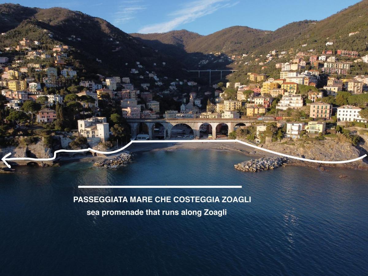 Apartmán La Terrazza Sul Mare Zoagli Exteriér fotografie